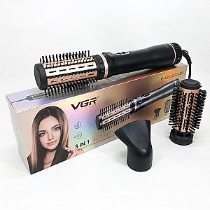 Фен-щітка VGR V-496, 1000 Вт, з іонізацією і 3 насадками