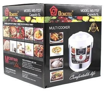 Мультиварка Domotec MS-7727, 5 л, 900 Вт, 12 програм
