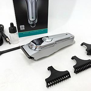 Акумуляторна машинка для стрижки VGR V-071, 3 насадки