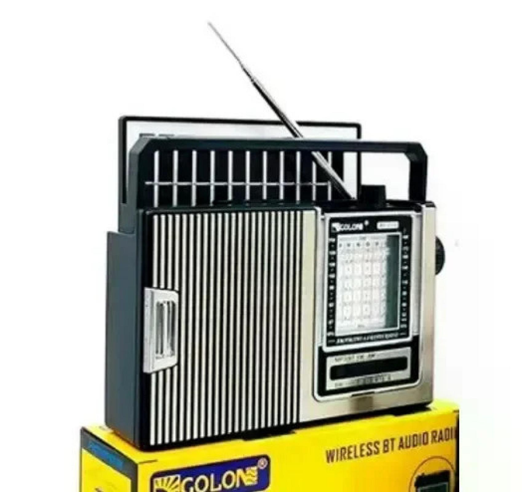 Портативний радіоприймач Golon RX-251 з акумулятором і сонячною панеллю