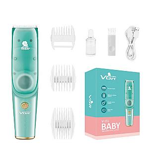 Дитяча машинка для стрижки VGR V-151 Baby із збиранням волосся, IPX7