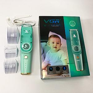 Дитяча машинка для стрижки VGR V-151 Baby із збиранням волосся, IPX7