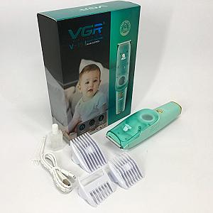 Дитяча машинка для стрижки VGR V-151 Baby із збиранням волосся, IPX7