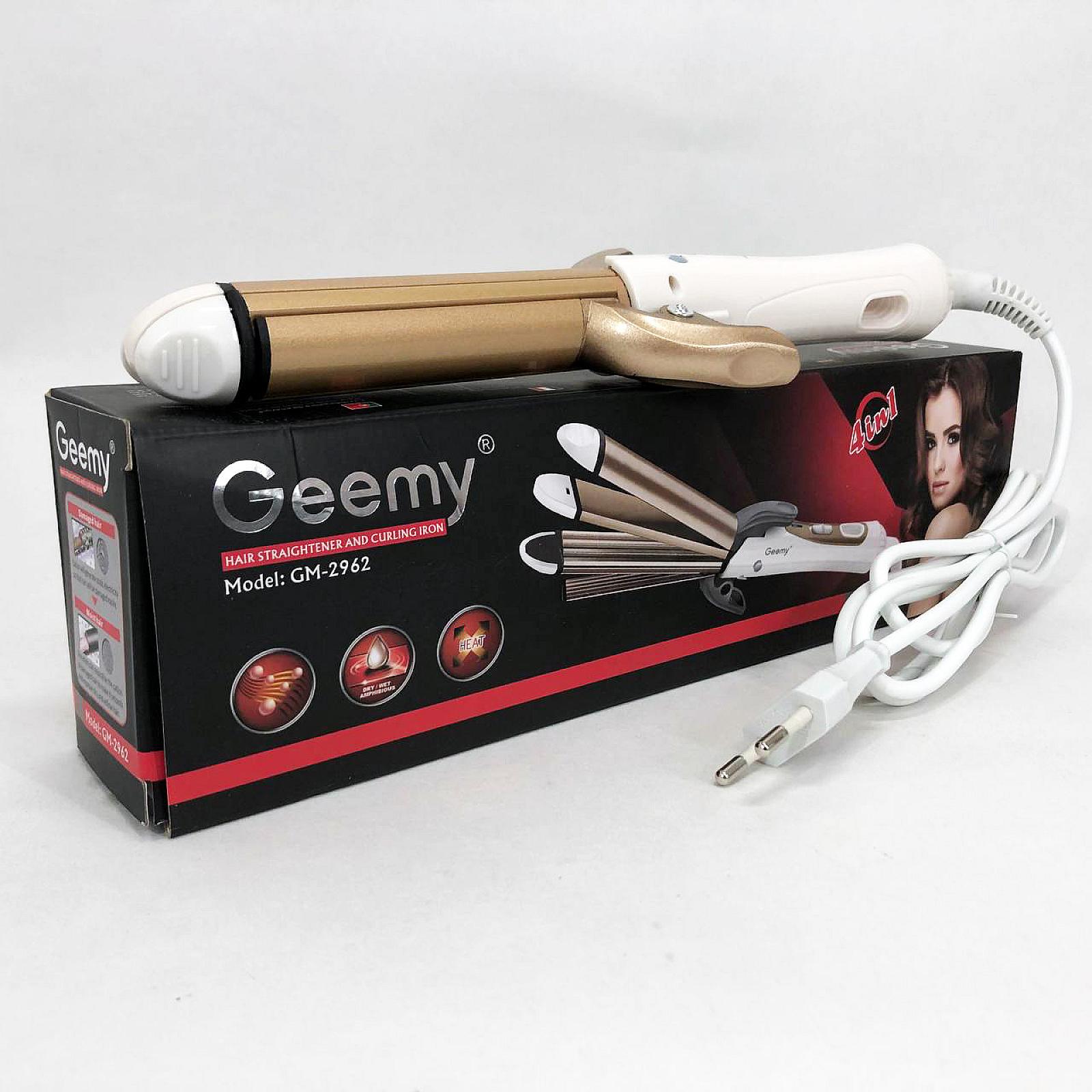 Стайлер для волосся GEMEI GM-2962 4 в 1 (випрямляч, плойка, гофре)