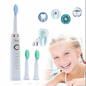 Електрична зубна щітка Shuke SK-601, 5 режимів, 4 насадки