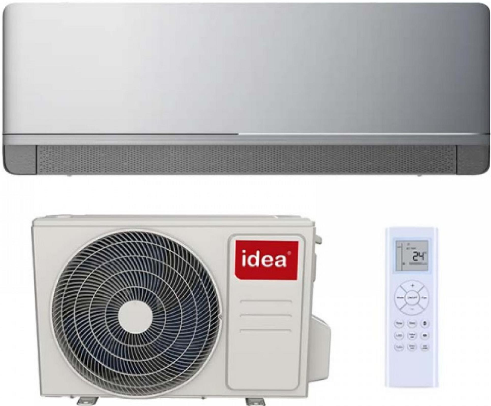 Срібний Інверторний кондиціонер idea  -25 на обігрів