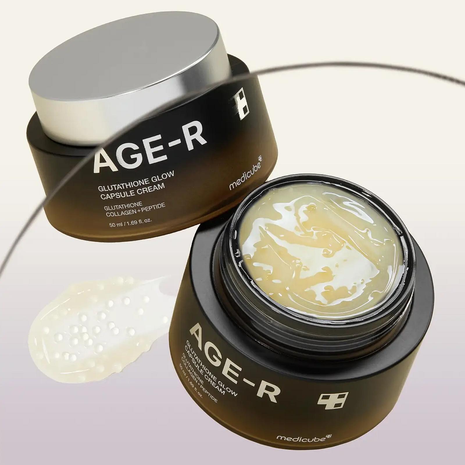 Зволожувальний гель-крем з капсулами глутатіону Medicube AGE-R Glutathione Glow Capsule Cream, 50 мл