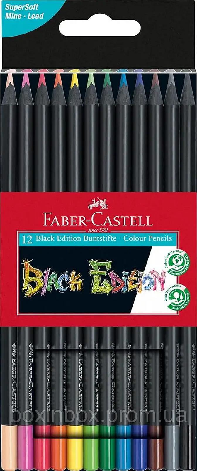 Faber-Castell 116412 - Blackwood, Black Edition, 12-Piece Case